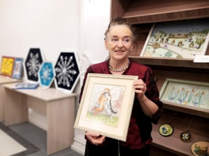 «Я – человек искусства»: в гостях у Национальной библиотеки УР Наталья Погребовская